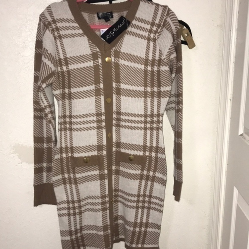 Say What plaid sweater dress